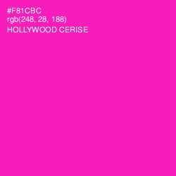 #F81CBC - Hollywood Cerise Color Image