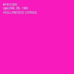 #F81CBE - Hollywood Cerise Color Image