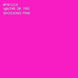 #F81CC3 - Shocking Pink Color Image