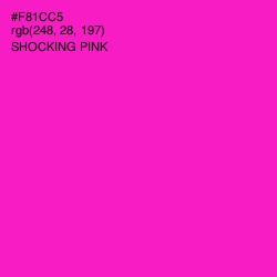 #F81CC5 - Shocking Pink Color Image