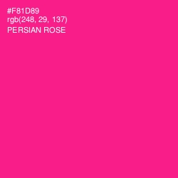 #F81D89 - Persian Rose Color Image