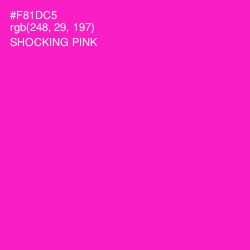 #F81DC5 - Shocking Pink Color Image