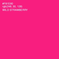 #F81E80 - Wild Strawberry Color Image