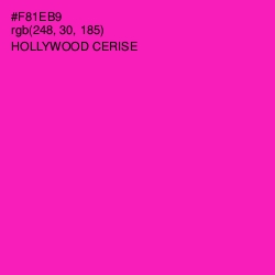 #F81EB9 - Hollywood Cerise Color Image