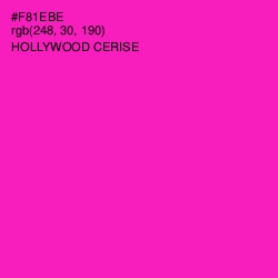 #F81EBE - Hollywood Cerise Color Image