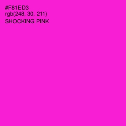 #F81ED3 - Shocking Pink Color Image