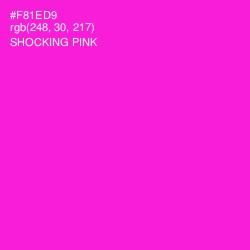 #F81ED9 - Shocking Pink Color Image