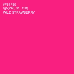 #F81F80 - Wild Strawberry Color Image