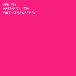 #F81F81 - Wild Strawberry Color Image