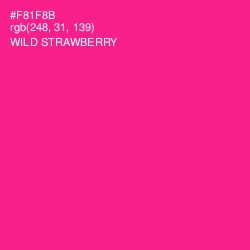 #F81F8B - Wild Strawberry Color Image