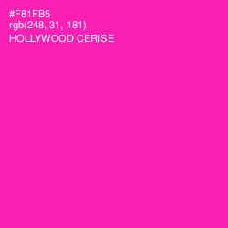 #F81FB5 - Hollywood Cerise Color Image