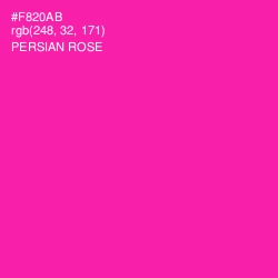 #F820AB - Persian Rose Color Image