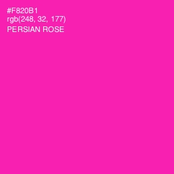 #F820B1 - Persian Rose Color Image