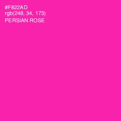 #F822AD - Persian Rose Color Image