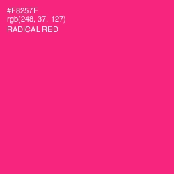 #F8257F - Radical Red Color Image