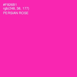 #F826B1 - Persian Rose Color Image
