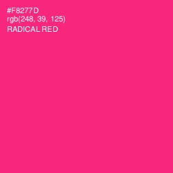 #F8277D - Radical Red Color Image