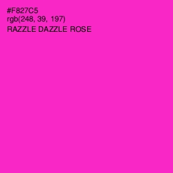 #F827C5 - Razzle Dazzle Rose Color Image