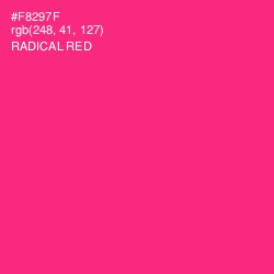 #F8297F - Radical Red Color Image