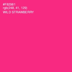 #F82981 - Wild Strawberry Color Image