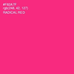 #F82A7F - Radical Red Color Image
