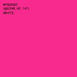 #F82A8D - Wild Strawberry Color Image