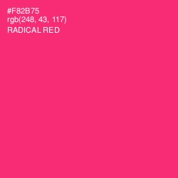 #F82B75 - Radical Red Color Image