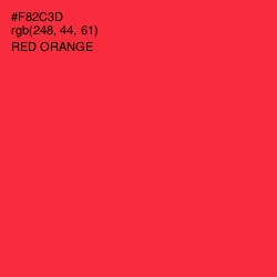 #F82C3D - Red Orange Color Image