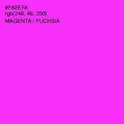 #F82EFA - Magenta / Fuchsia Color Image
