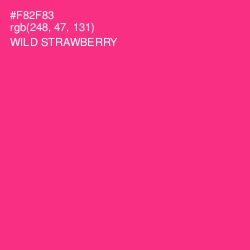 #F82F83 - Wild Strawberry Color Image