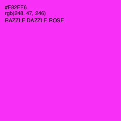 #F82FF6 - Razzle Dazzle Rose Color Image