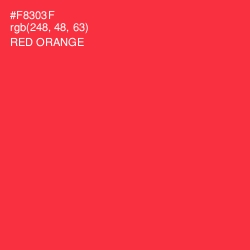 #F8303F - Red Orange Color Image