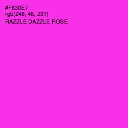 #F830E7 - Razzle Dazzle Rose Color Image