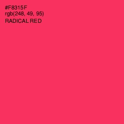 #F8315F - Radical Red Color Image