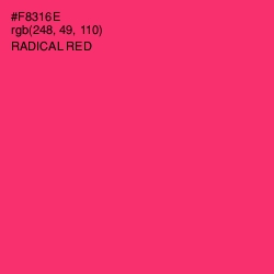 #F8316E - Radical Red Color Image