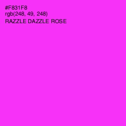 #F831F8 - Razzle Dazzle Rose Color Image
