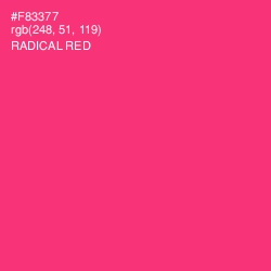 #F83377 - Radical Red Color Image