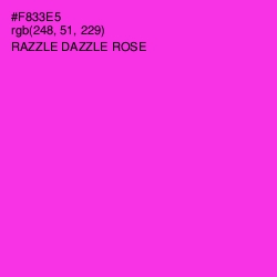 #F833E5 - Razzle Dazzle Rose Color Image