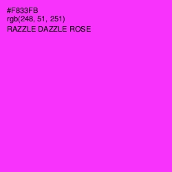 #F833FB - Razzle Dazzle Rose Color Image