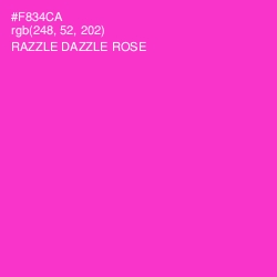 #F834CA - Razzle Dazzle Rose Color Image