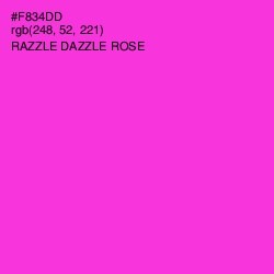 #F834DD - Razzle Dazzle Rose Color Image