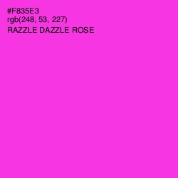 #F835E3 - Razzle Dazzle Rose Color Image