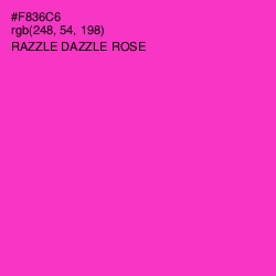 #F836C6 - Razzle Dazzle Rose Color Image