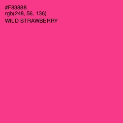 #F83888 - Wild Strawberry Color Image