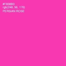 #F838B0 - Persian Rose Color Image