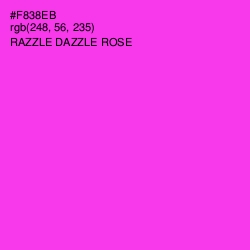 #F838EB - Razzle Dazzle Rose Color Image
