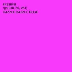 #F838FB - Razzle Dazzle Rose Color Image