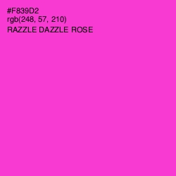 #F839D2 - Razzle Dazzle Rose Color Image