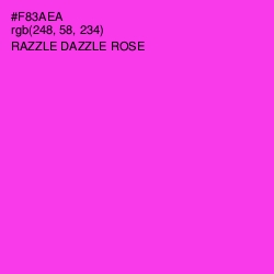 #F83AEA - Razzle Dazzle Rose Color Image
