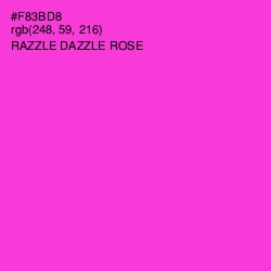 #F83BD8 - Razzle Dazzle Rose Color Image